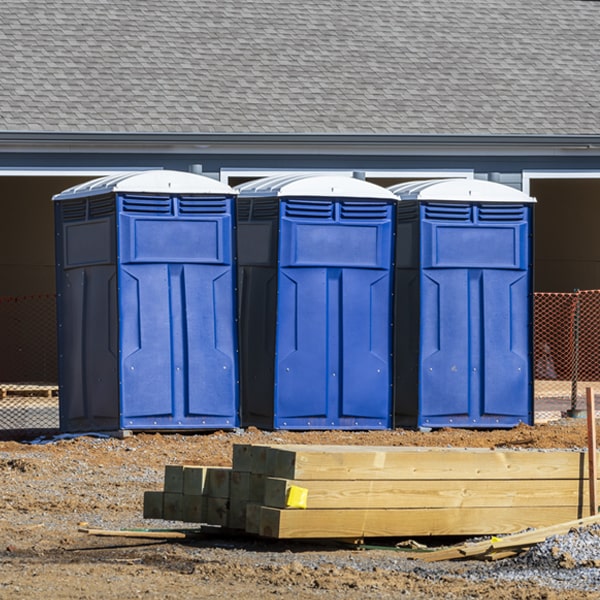 what is the maximum capacity for a single porta potty in Montague Texas